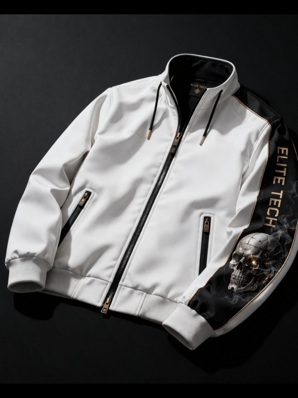 Elite Tech New White And Black Jacket Good for when it is a little chilly